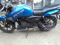 TVS Apache RTR 150 Matt Blue